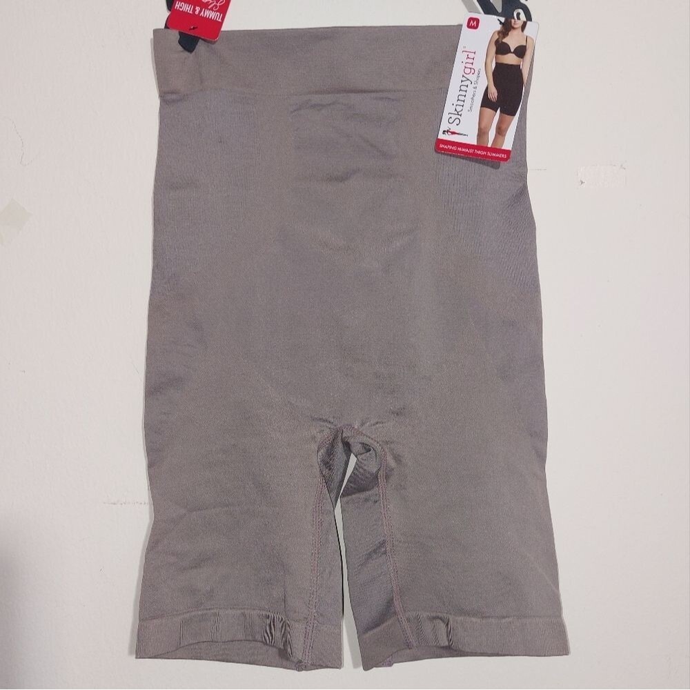 NWT Women's Skinnygirl Shaping Hi-Waist Thigh Slimmers Coffee Size M - Picture 2 of 7